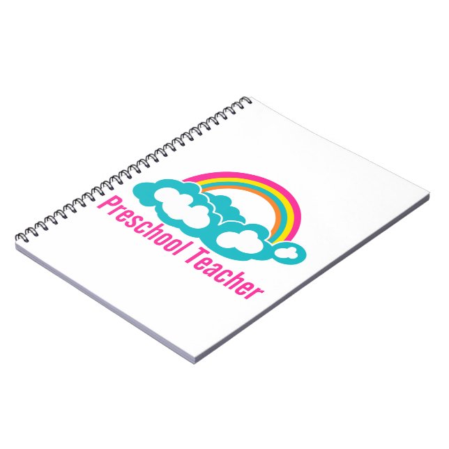 Cuaderno Nube arcoiris del profesor de preescolar (Lado Izquierdo)