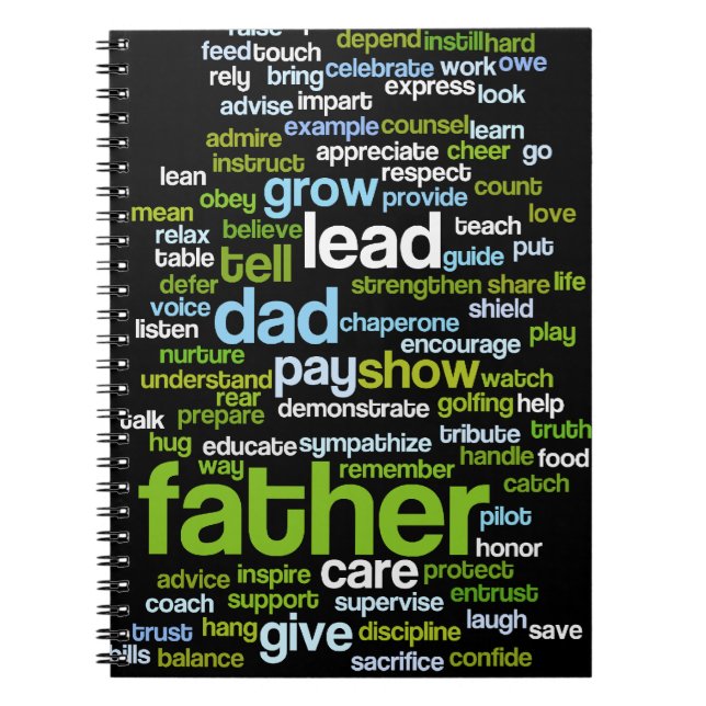 Cuaderno Nube de la palabra del padre (Frente)