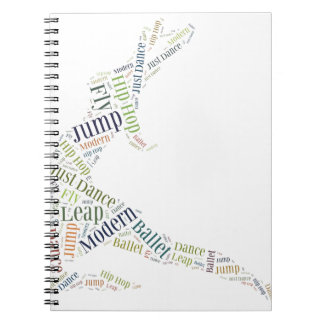 Cuaderno Nube de palabras de baile