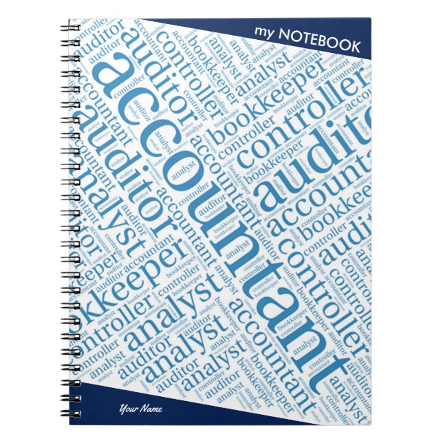 Cuaderno "Nube de palabras de contables" (Frente)