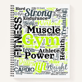 Cuaderno Nube de palabras de entrenamiento fuerte en el gim