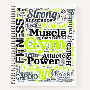 Cuaderno Nube de palabras de entrenamiento fuerte en el gim