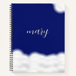 Cuaderno nube&estrellas personalizado