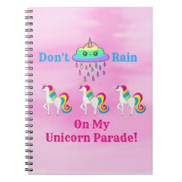 Cuaderno Nube Personalizado unicornio cutre a divertida chi