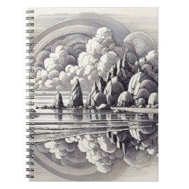 Cuaderno Nubes abstractas | Diario de bloc de notas