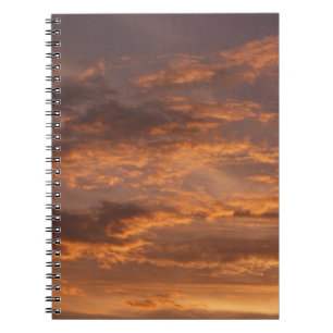 Cuaderno Nubes atardeceradas en fotografías en el cielo col