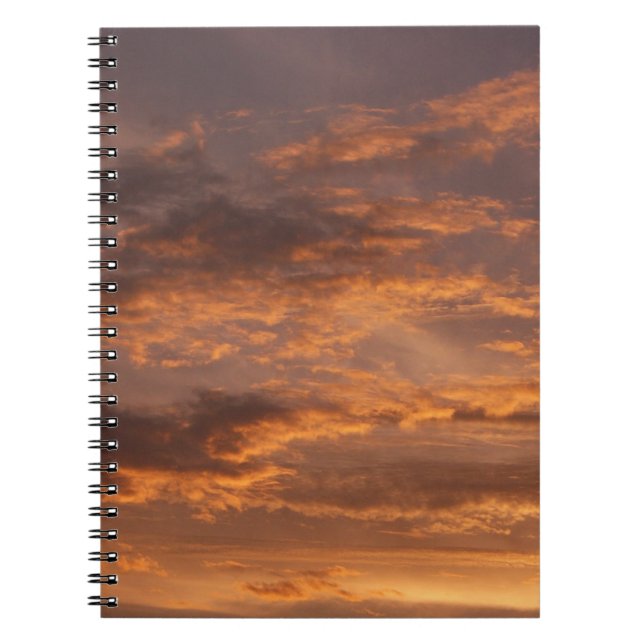 Cuaderno Nubes atardeceradas en fotografías en el cielo col (Frente)