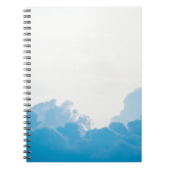 CUADERNO NUBES AZULES BAJO CIELO BLANCO (Frente)