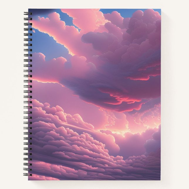 Cuaderno Nubes blandas rosadas (Anverso)