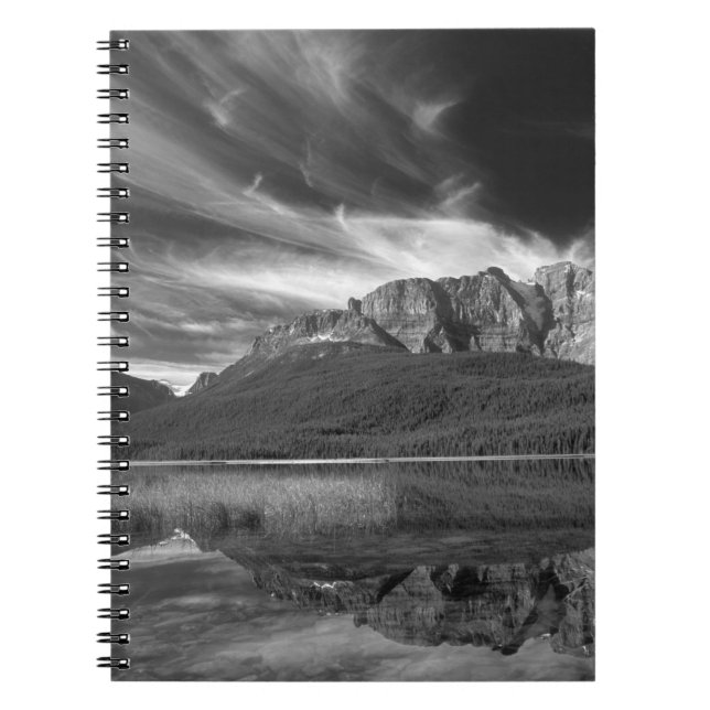 Cuaderno Nubes cirrus sobre el lago Waterfowl, Banff (Frente)