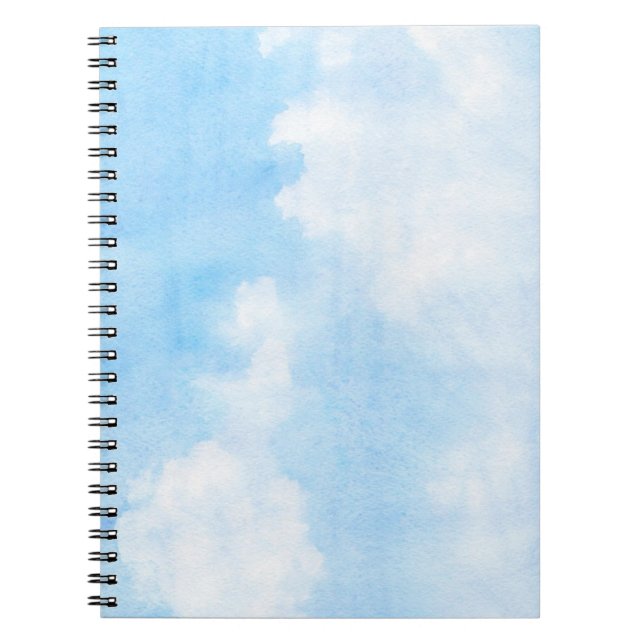 Cuaderno Nubes de la acuarela y fondo del cielo (Frente)