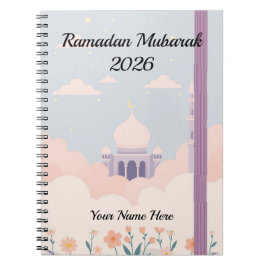 Cuaderno Nubes de Mezquita Lila Kawaii
