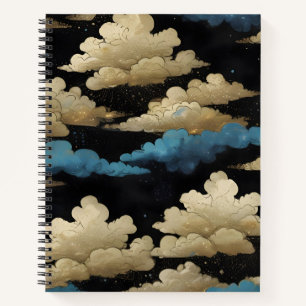 Cuaderno Nubes de Oro y Azul