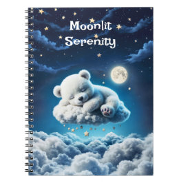 Cuaderno Nubes de oso sueño luna sueño animal sueño