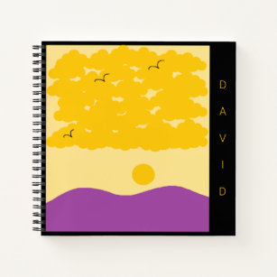 Cuaderno Nubes de sol o colinas moradas