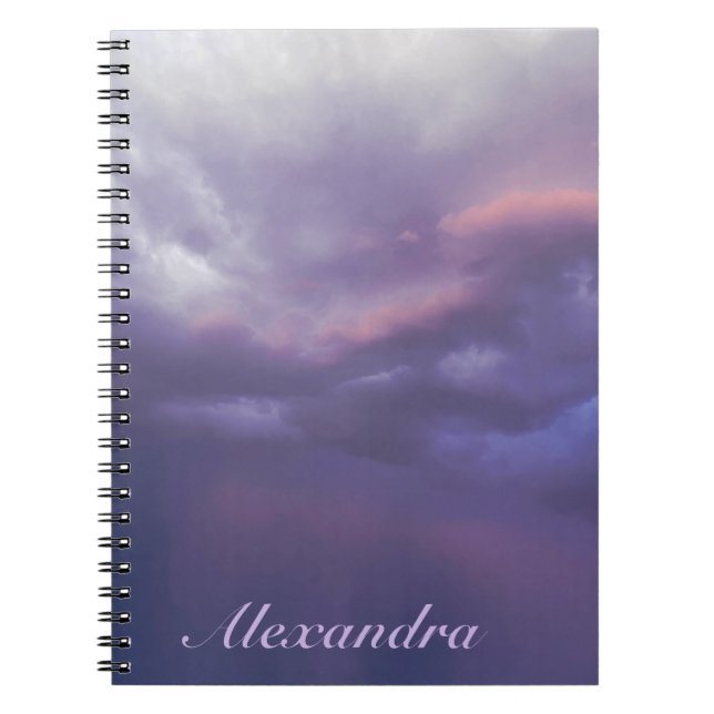 Cuaderno Nubes de tormenta coloridas (Frente)