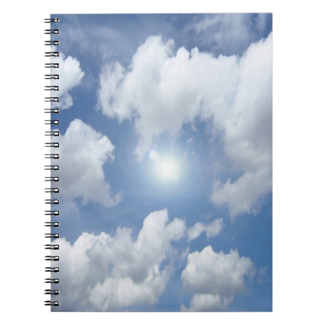 Cuaderno Nubes del cielo azul + tus ideas (Frente)