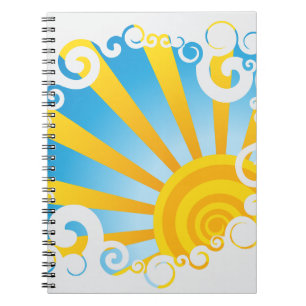 Cuaderno Nubes Giratorias Sobre Estallido de Sol
