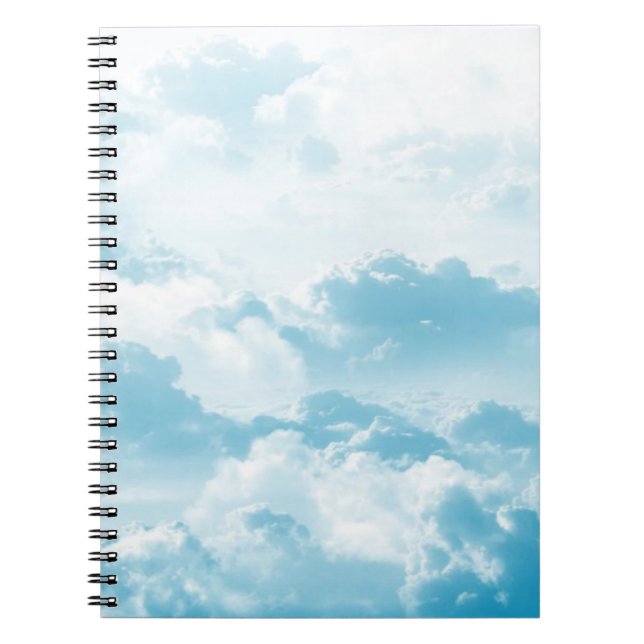 Cuaderno Nubes imágenes vectoriales de personalizados de ci (Frente)