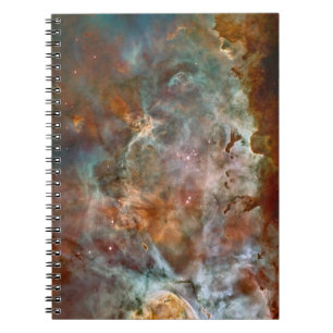 Cuaderno Nubes oscuras de la nebulosa Carina Hubble Espacio