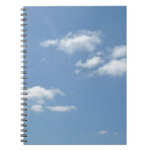 Cuaderno Nubes Wispy Polvo Cielo Azul