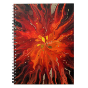 Cuaderno Núcleo Carmesí: Explosión de Energía Abstracta Ard