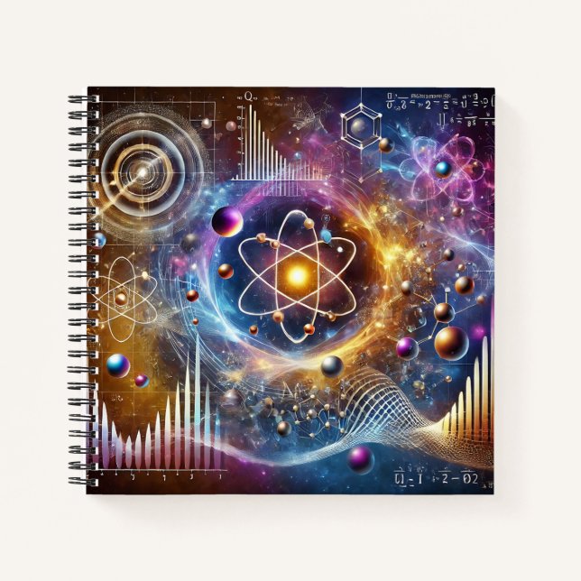 Cuaderno Núcleo cuántico: un bloc de notas de física nuclea (Anverso)