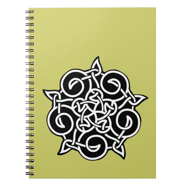 Cuaderno Nudo Celta en Blanco y Negro (Frente)