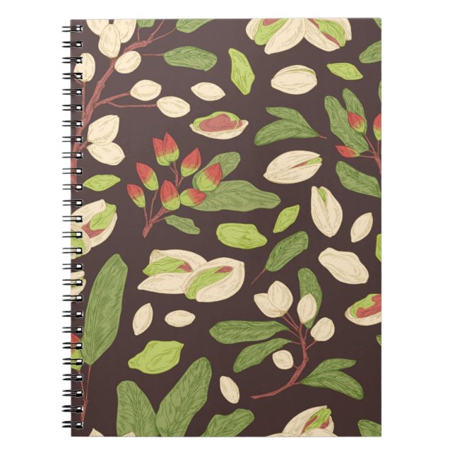 Cuaderno Nueces de Pistachio: sin manchas negras. (Frente)