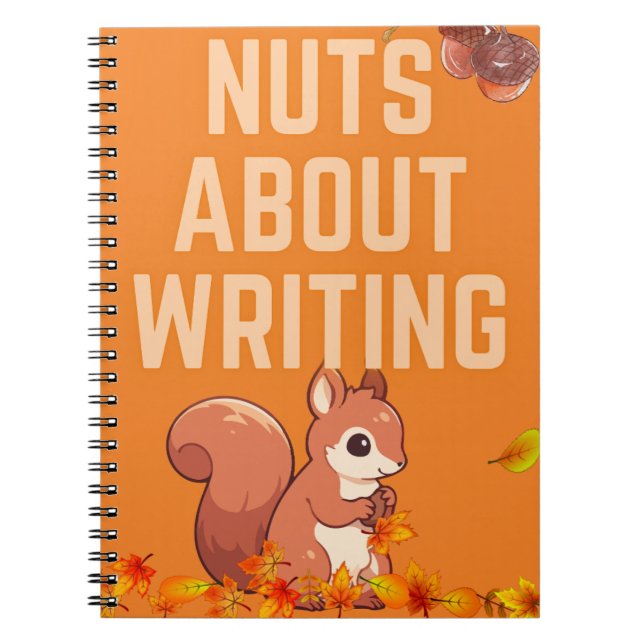 Cuaderno Nueces sobre la escritura de bloc de notas (Frente)
