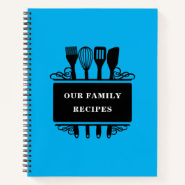 Cuaderno Nuestra familia receta la receta de hornear cocina