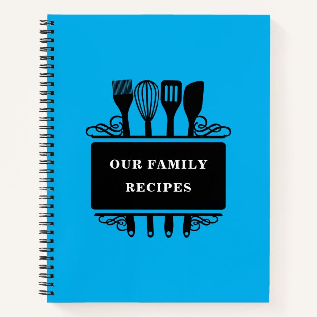 Cuaderno Nuestra familia receta la receta de hornear cocina (Anverso)