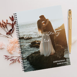 Cuaderno Nuestra historia de amor, elegante fotografía de b