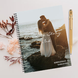 Cuaderno Nuestra historia de amor, elegante fotografía de b