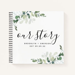 Cuaderno Nuestra historia Eucalyptus Keepsake Journal