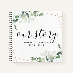 Cuaderno Nuestra historia Eucalyptus Keepsake Journal