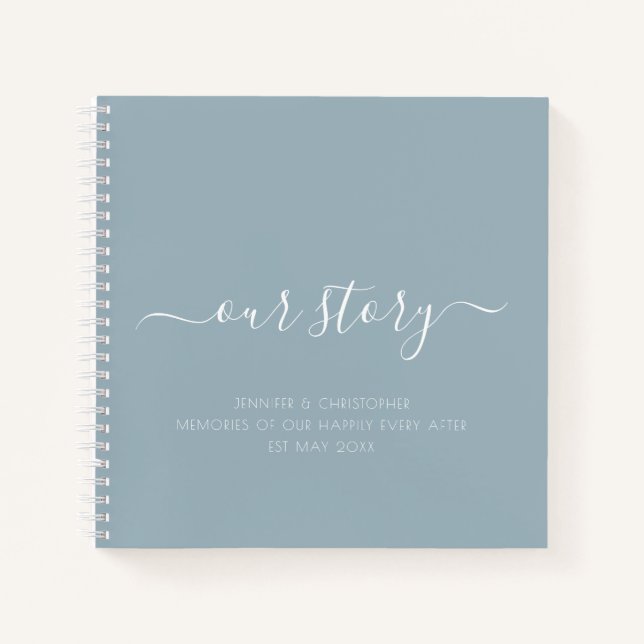 Cuaderno Nuestra historia Recuerdos a las parejas Keepsake  (Anverso)