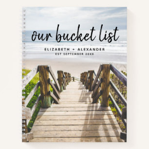 Cuaderno Nuestra Lista de Baldes Parejas de Playa Keepsake