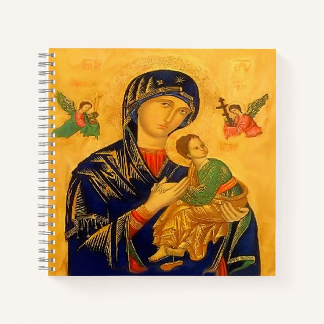 Cuaderno Nuestra madre ayuda perpetua con la oración (Anverso)