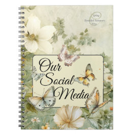 Cuaderno Nuestra Moda de medios sociales Meadow Wildflowers