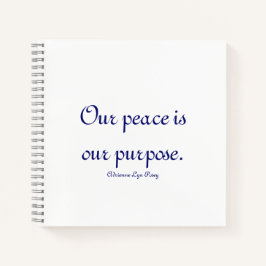 Cuaderno Nuestra paz es nuestro objetivo