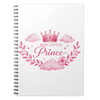 Cuaderno Nuestra Pequeña Princesa Corona Rosa Bebé Niña