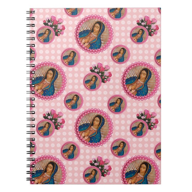 Cuaderno Nuestra Señora de las Rosas Rosa de Guadalupe (Frente)