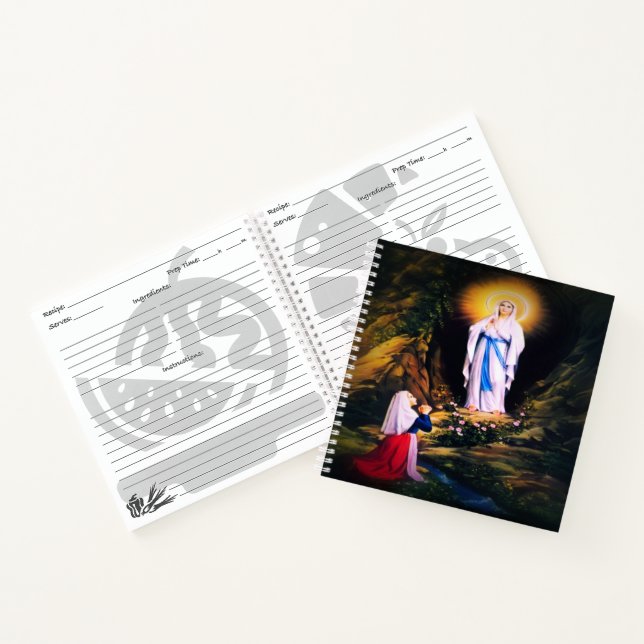Cuaderno Nuestra Señora de Lourdes con oración (Interior)