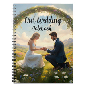 Cuaderno Nuestro Boda personalizable, portátil