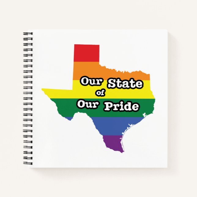 Cuaderno Nuestro estado de orgullo | Texas (Anverso)