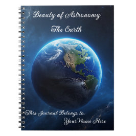 Cuaderno Nuestro hogar zafiro en el espacio