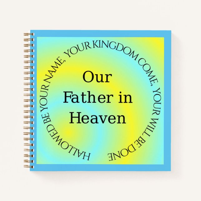 CUADERNO NUESTRO PADRE EN LOS CIELOS (Anverso)