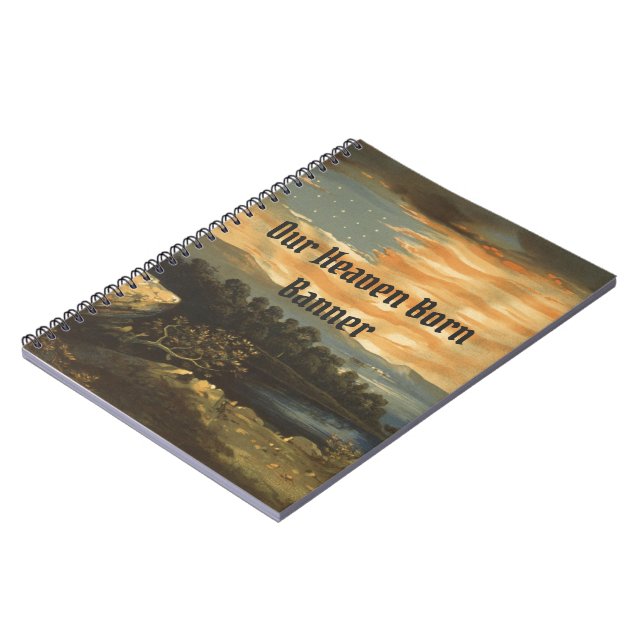 Cuaderno Nuestro portátil de carteles de nacer en el cielo (Lado Izquierdo)