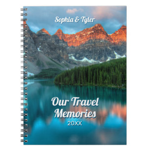 Cuaderno Nuestros Recuerdos de viaje, nombres de viaje y añ